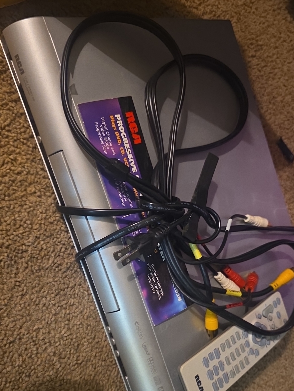RCA Silver DVD Player with Remote - Silver